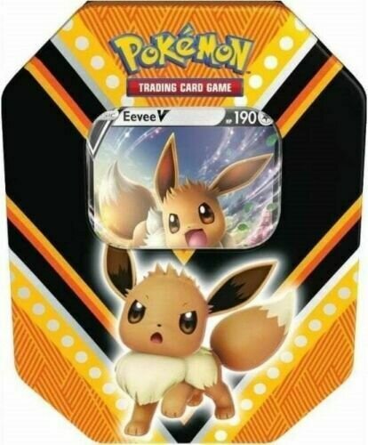Pokemon Tin Fall 2020 V Powers - Eevee ORANGE ENGLISCH