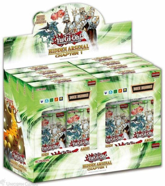 YGO - Hidden Arsenal Chapter 1 Display (8 Boxen) 1.Auflage ENGLISCH