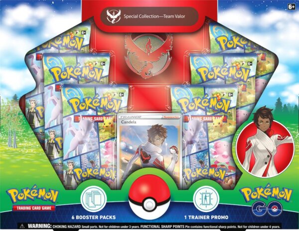 Pokemon - SWSH10.5 - Go Team Valor Special Pin Collection - ENGLISCH - Variante Rot
