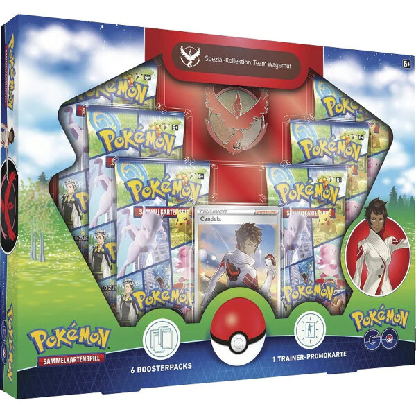 Pokemon - SWSH10.5 - Go Team Wagemut Special Pin Kollektion - DEUTSCH - Variante Rot