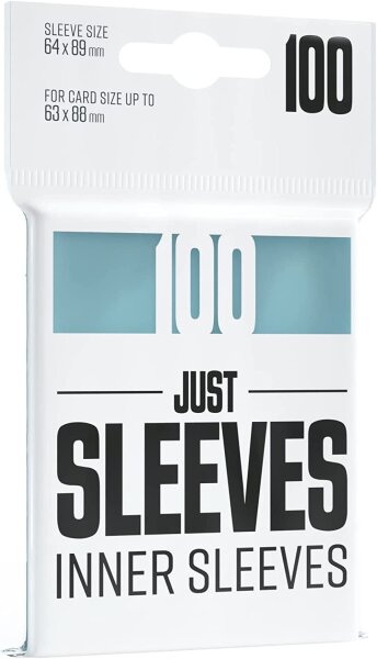 Just Sleeves - Inner Sleeves (100 Sleeves) Perfect Fit 63x88 mm GGX10002ML