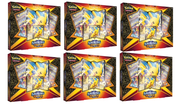 PKM SWSH4.5 Shining Fates V Box Pikachu (6er Karton) ENGLISCH