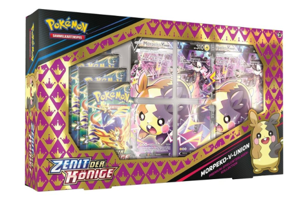 Pokemon - SWSH12.5 - Zenit der Könige Morpeko-V-UNION Premium Spielunterlagen Kollektion DEUTSCH
