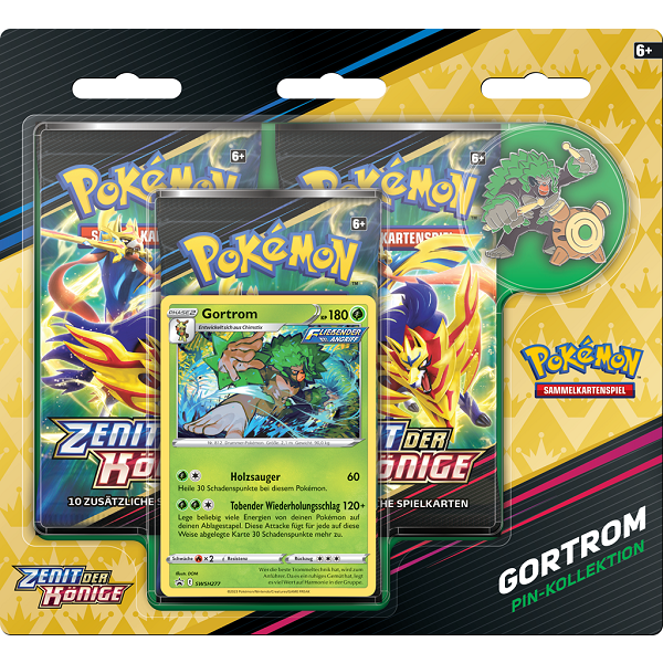 Pokemon - SWSH12.5 - Zenit der Könige Pin Kollektion - Gortrom DEUTSCH