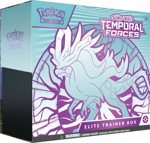 Pokemon - SV05 Temporal Forces - Elite Trainer Box Walking Wake Blau ENGLISCH