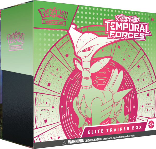 Pokemon - SV05 Temporal Forces - Elite Trainer Box Iron Leaves Grün ENGLISCH